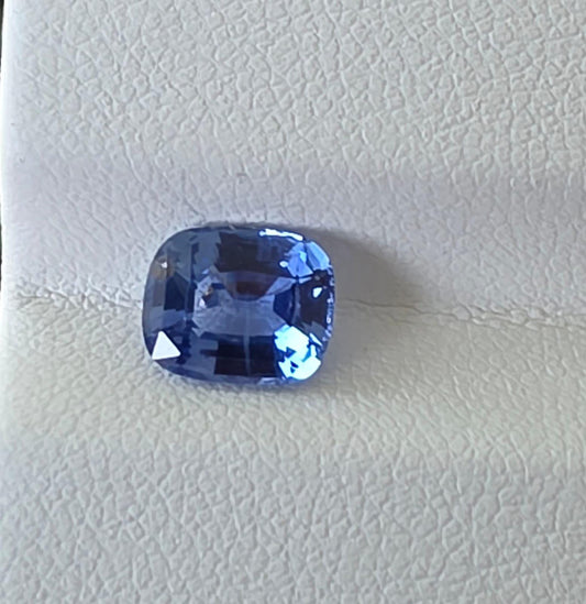 Natural Ceylon Blue Sapphire: Cushion Cut, 1.85ct, Sri Lanka Gemstone