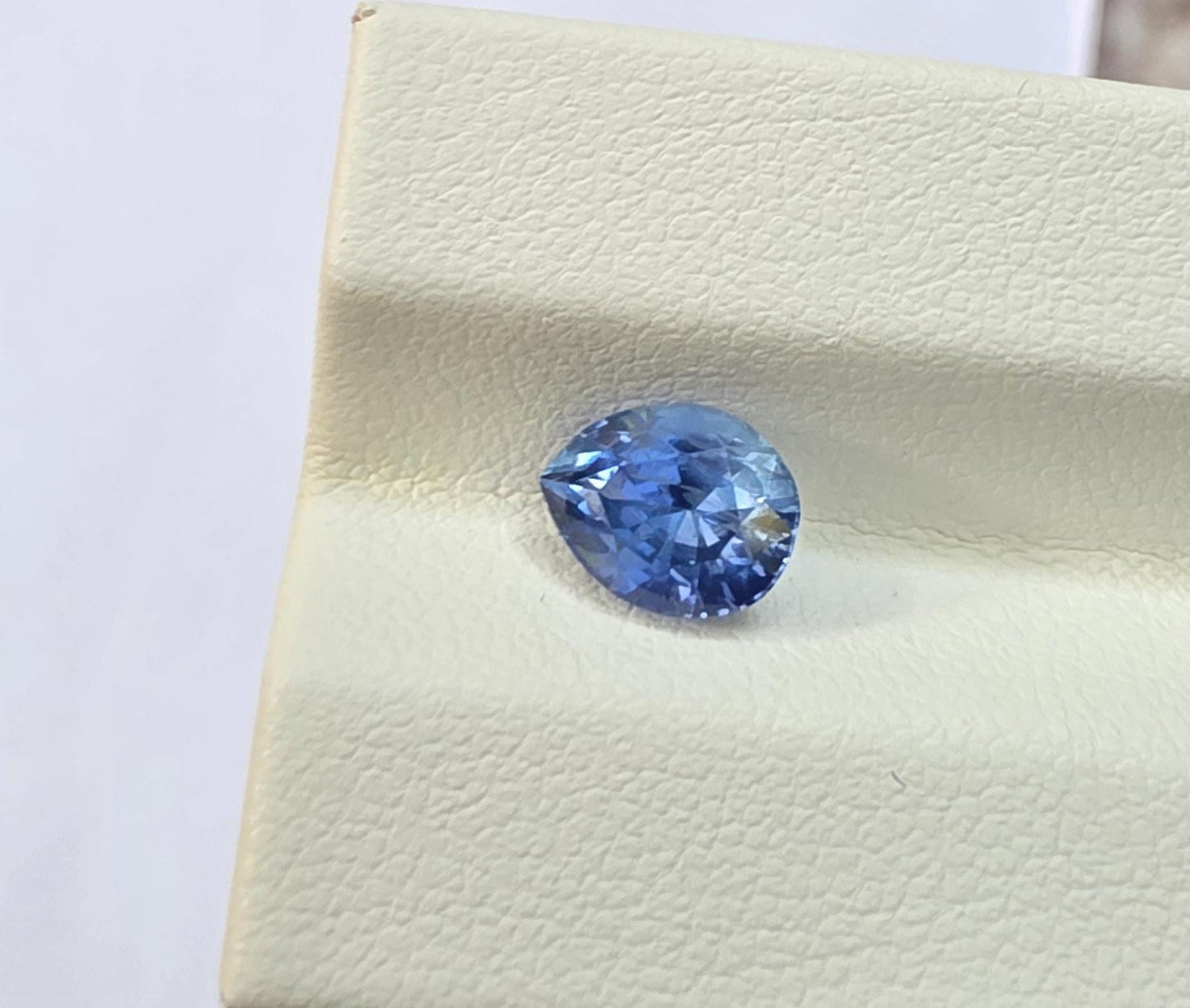Natural Ceylon Blue Sapphire: 1.72ct Pear Shape, Unheated, Sri Lanka Origin