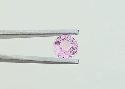 Ceylon Pink Sapphire: 2.22ct Round Precision Cut, Unheated, Sri Lanka Gemstone