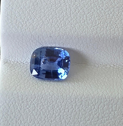 Natural Ceylon Blue Sapphire: Cushion Cut, 1.85ct, Sri Lanka Gemstone