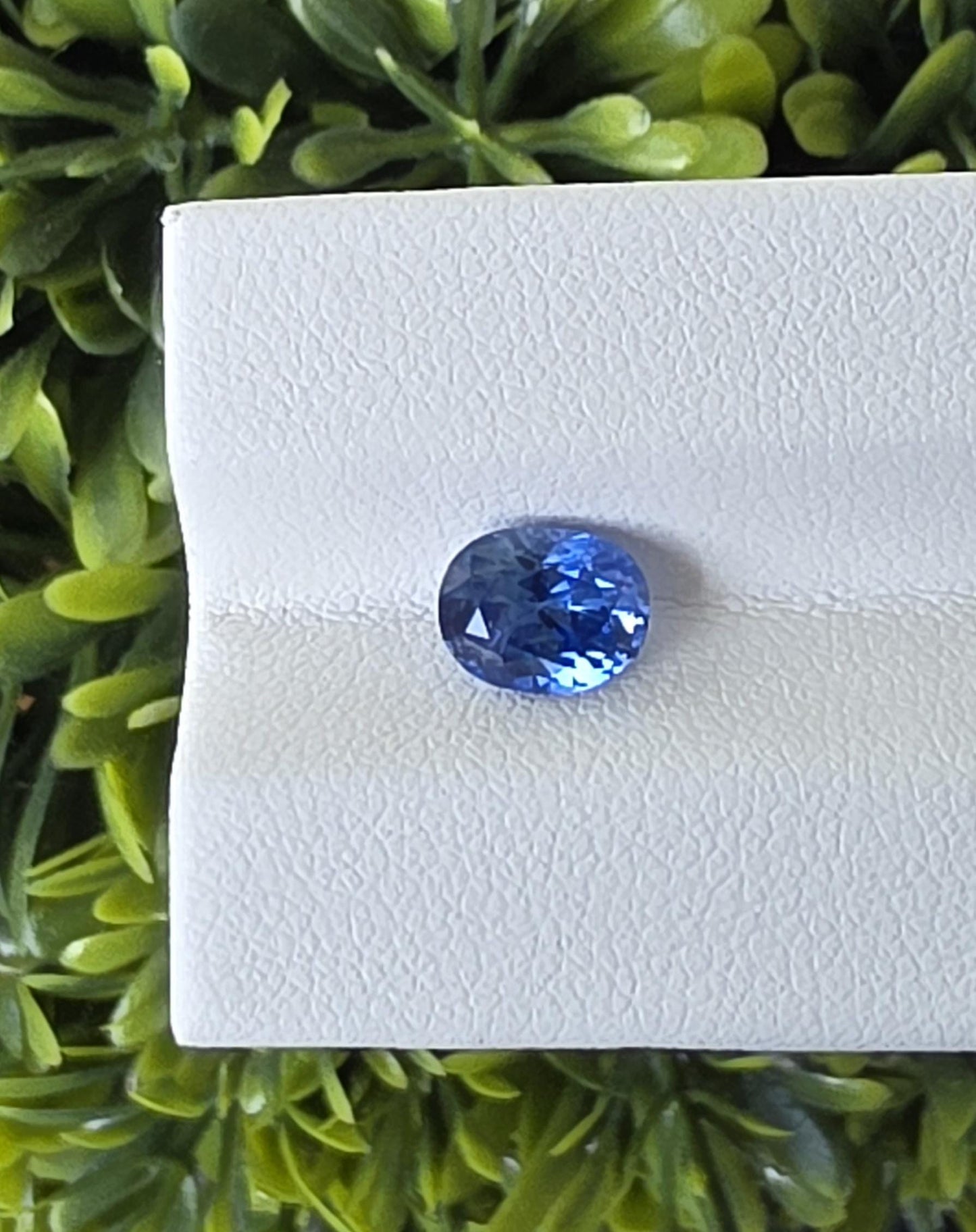 Natural Ceylon Blue Sapphire: 1.56 ct Oval Mixed Cut Gemstone From Sri Lanka