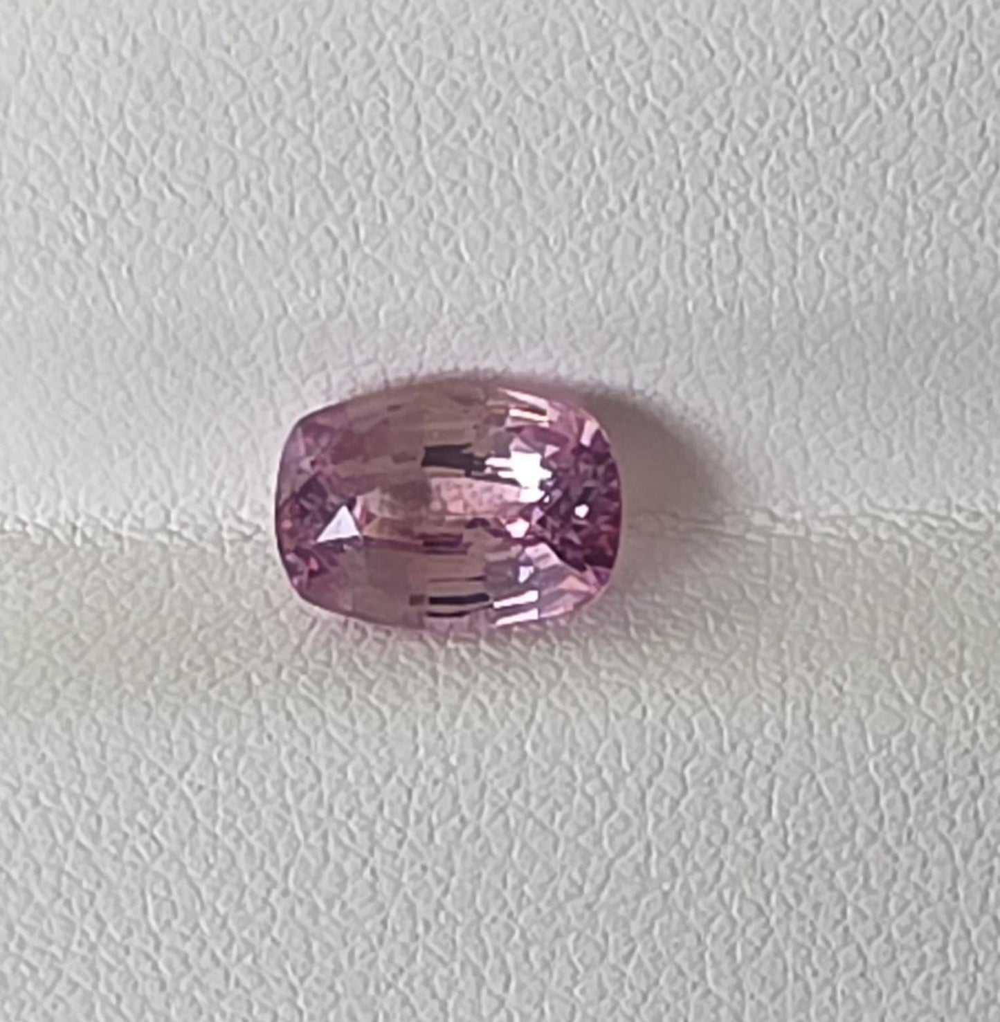 Natural Peach Sapphire: Sri Lanka, 2.93 crt, Cushion Cut, Eye Clean