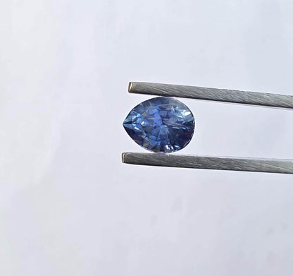 Natural Ceylon Blue Sapphire: 1.72ct Pear Shape, Unheated, Sri Lanka Origin