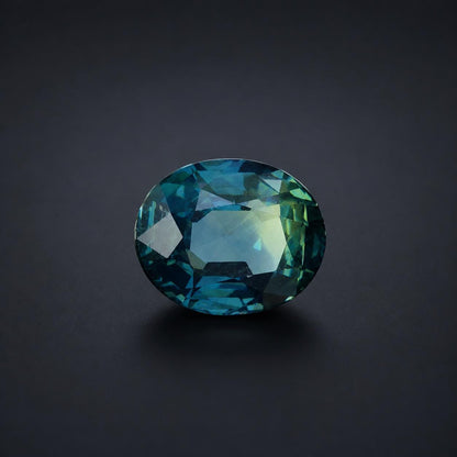 Natural Teal Sapphire – 2.61ct Oval Madagascar Gemstone, Unheated, Untreated