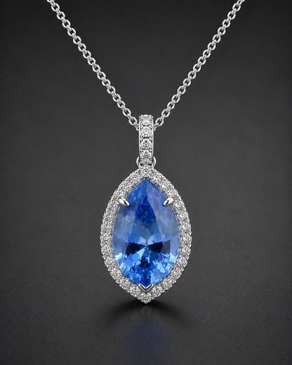 Ceylon Blue Sapphire: Pear Cut, 2.15 Carat, Unheated Sri Lankan Gemstone