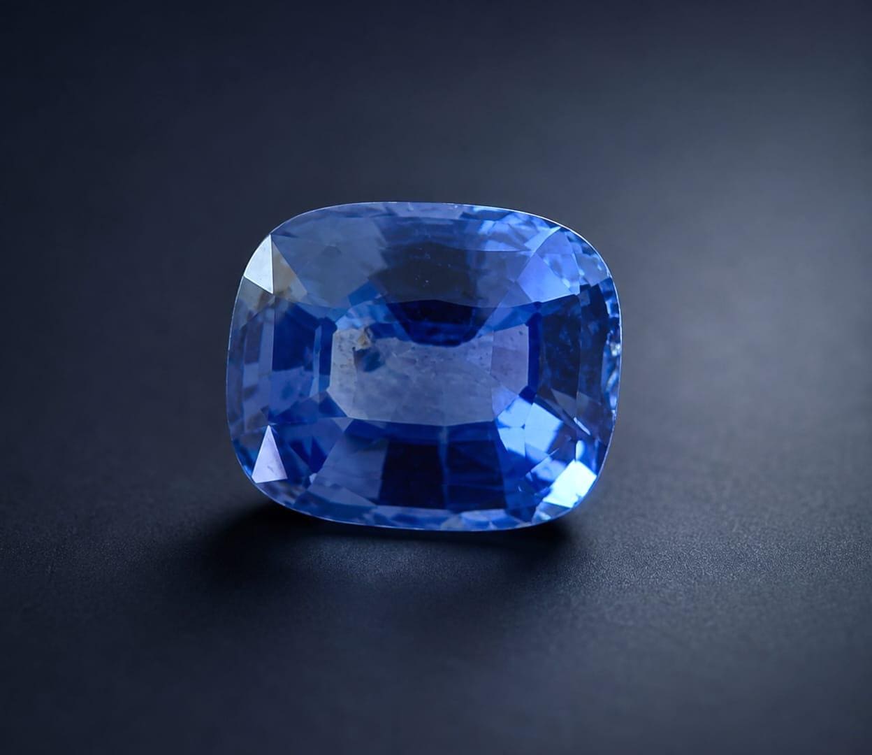 Natural Ceylon Blue Sapphire: Cushion Cut, 1.85ct, Sri Lanka Gemstone