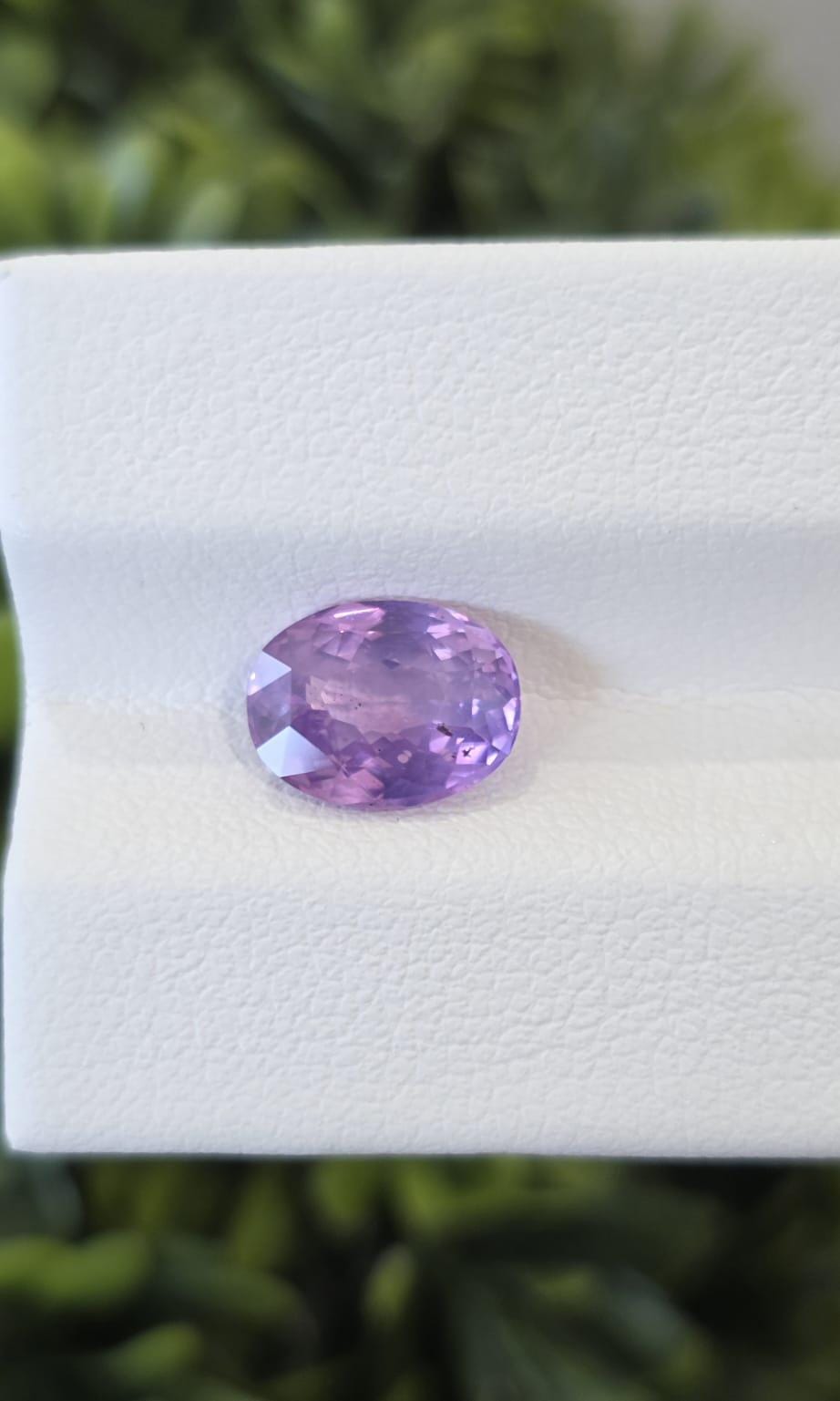 Ceylon Pink Sapphire: 2.19ct Oval, Violetish Hue, Unheated, Untreated Gemstone