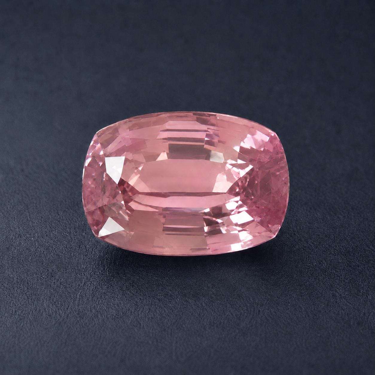 Natural Peach Sapphire: Sri Lanka, 2.93 crt, Cushion Cut, Eye Clean