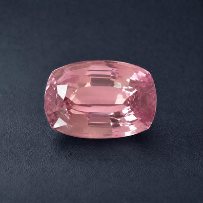 Natural Peach Sapphire: Sri Lanka, 2.93 crt, Cushion Cut, Eye Clean