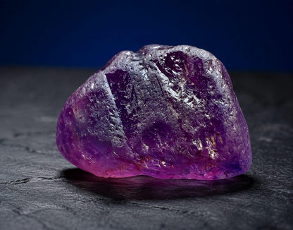 Natural Ceylon Purple Sapphire: 2.25 ct, Non-Heated, Silky Finish (8.48×5.88×4.54 mm)