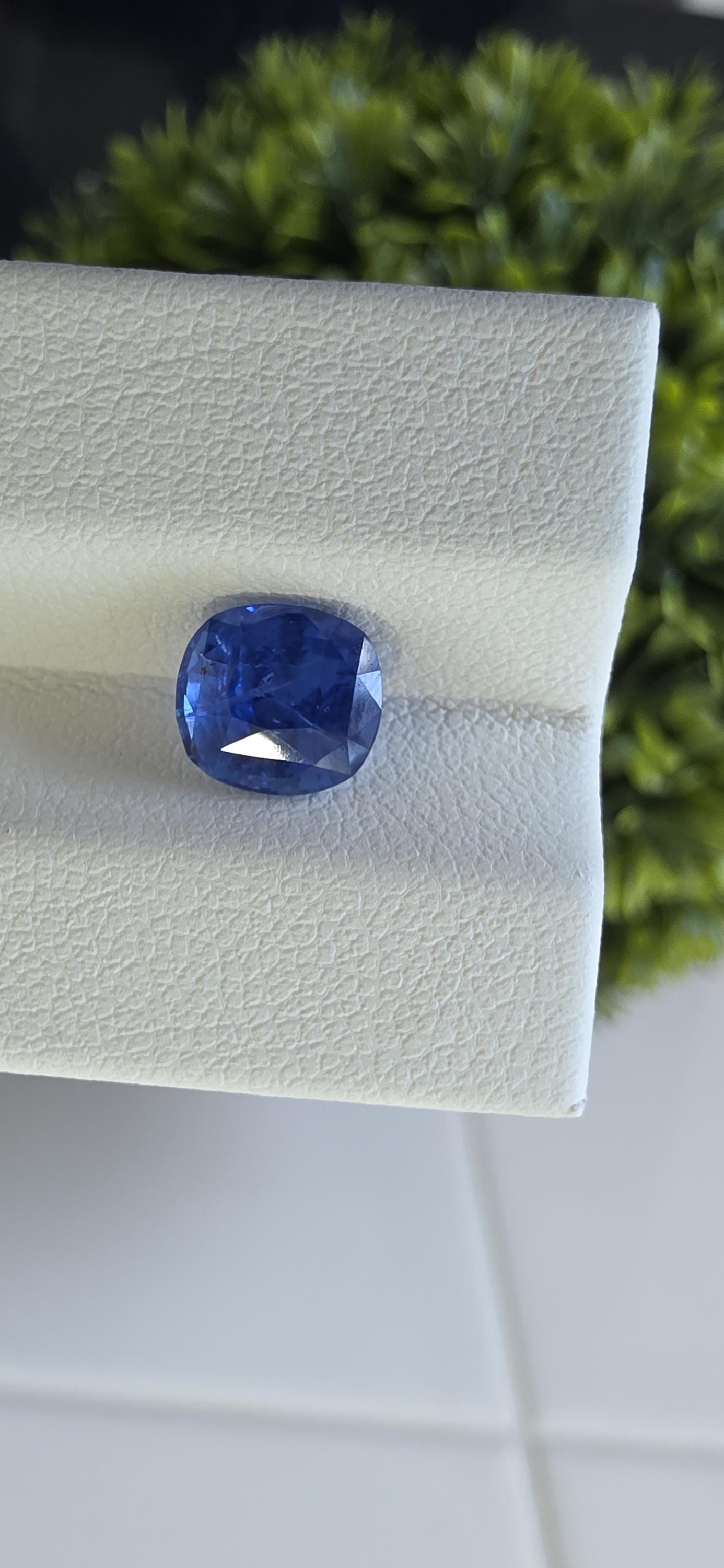 Natural Ceylon Blue Sapphire: 2.25 ct Cornflower Blue Cushion Cut (LGL Certified)