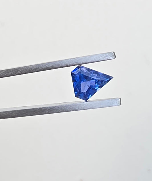 Ceylon Blue Sapphire- Vivid Blue, 1.15 crt, Non-Heated, Non-Treated 7.47x6.64x3.83: Origin -Sri Lanka.