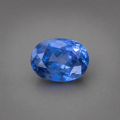 Natural Ceylon Blue Sapphire: 1.56 ct Oval Mixed Cut Gemstone From Sri Lanka