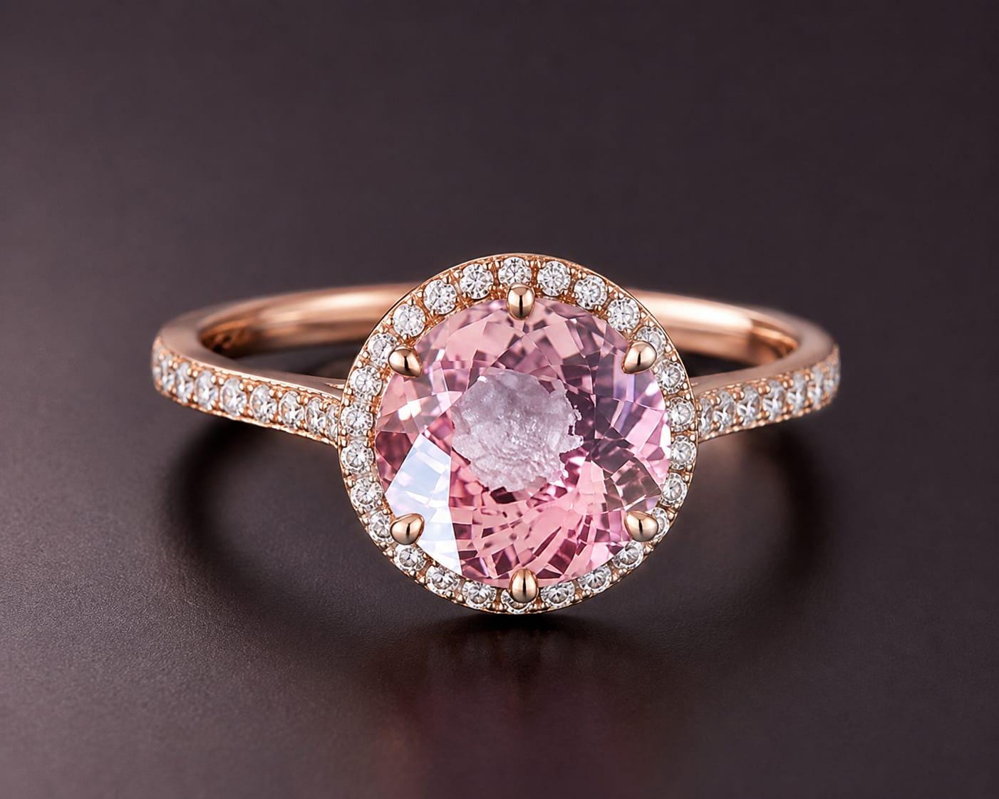 Ceylon Pink Sapphire: 2.22ct Round Precision Cut, Unheated, Sri Lanka Gemstone