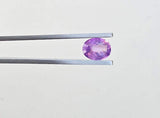 Ceylon Pink Sapphire: 2.19ct Oval, Violetish Hue, Unheated, Untreated Gemstone