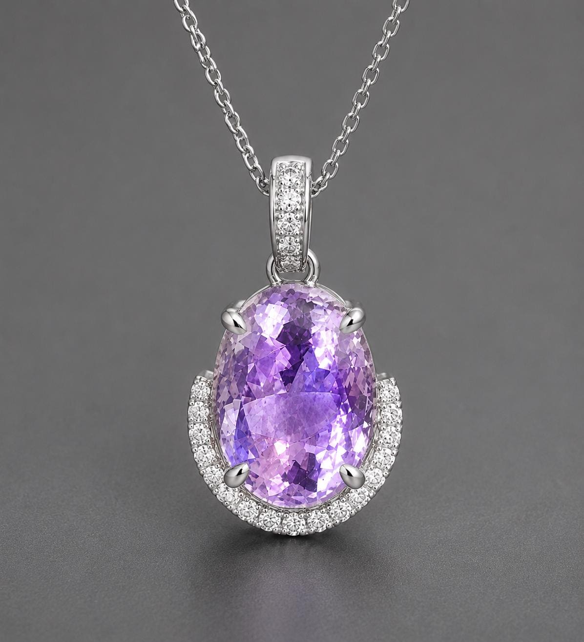 Oval Ceylon Sapphire: Pinkish-Violet Lavender, 1.31ct, Unheated, Untreated, Sri Lanka