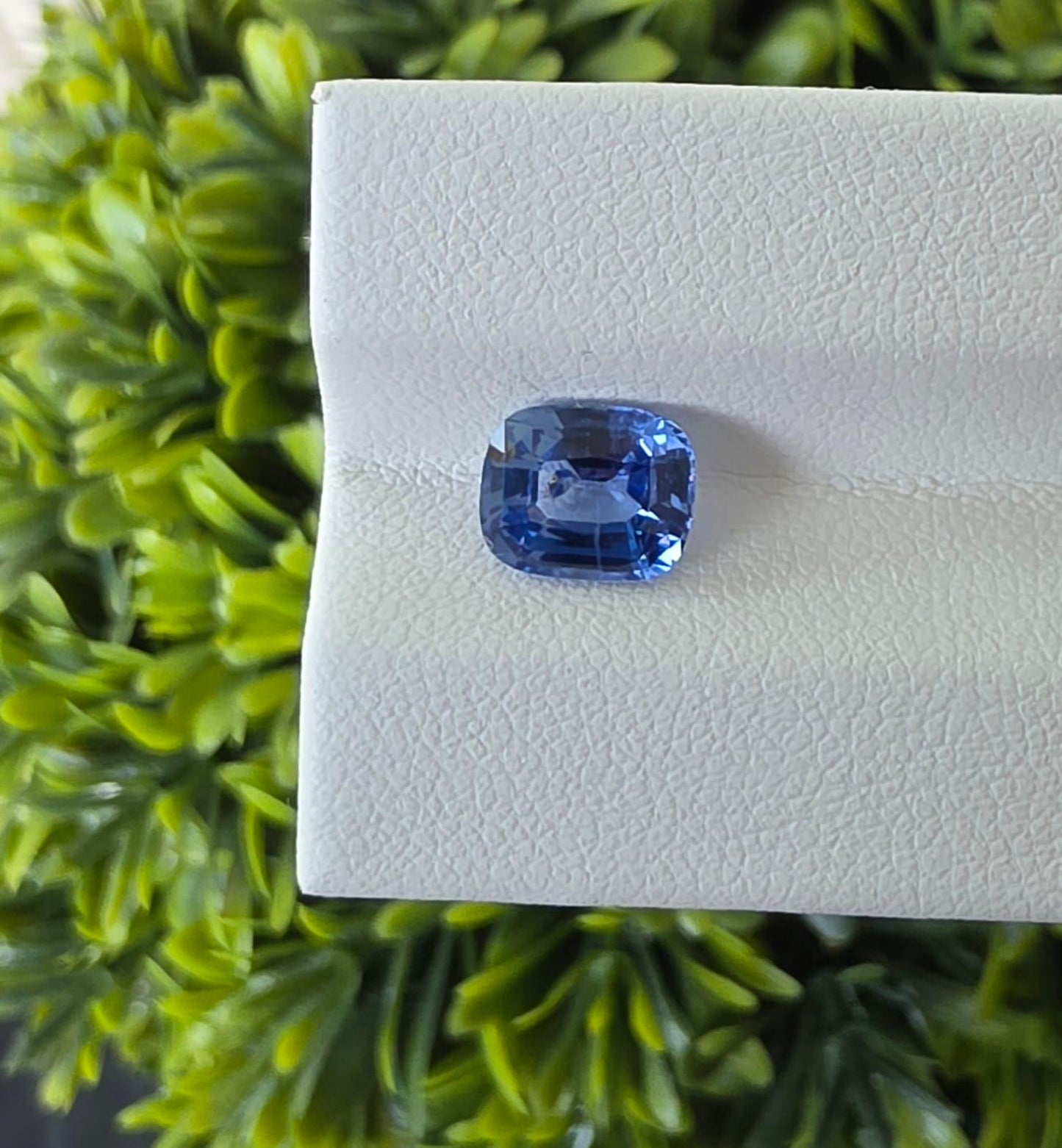 Natural Ceylon Blue Sapphire: Cushion Cut, 1.85ct, Sri Lanka Gemstone