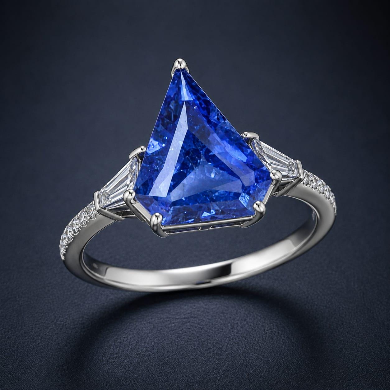 Ceylon Blue Sapphire- Vivid Blue, 1.15 crt, Non-Heated, Non-Treated 7.47x6.64x3.83: Origin -Sri Lanka.