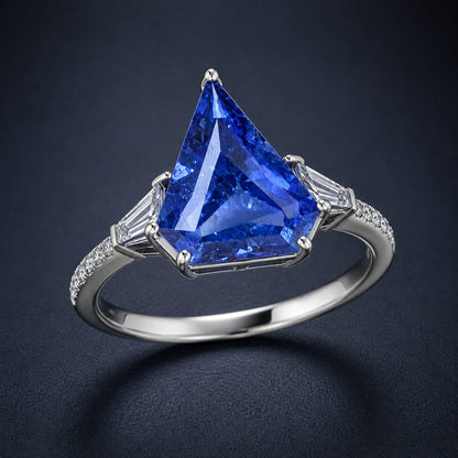 Ceylon Blue Sapphire- Vivid Blue, 1.15 crt, Non-Heated, Non-Treated 7.47x6.64x3.83: Origin -Sri Lanka.