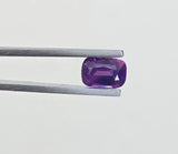 Natural Ceylon Purple Sapphire: 2.25 ct, Non-Heated, Silky Finish (8.48×5.88×4.54 mm)