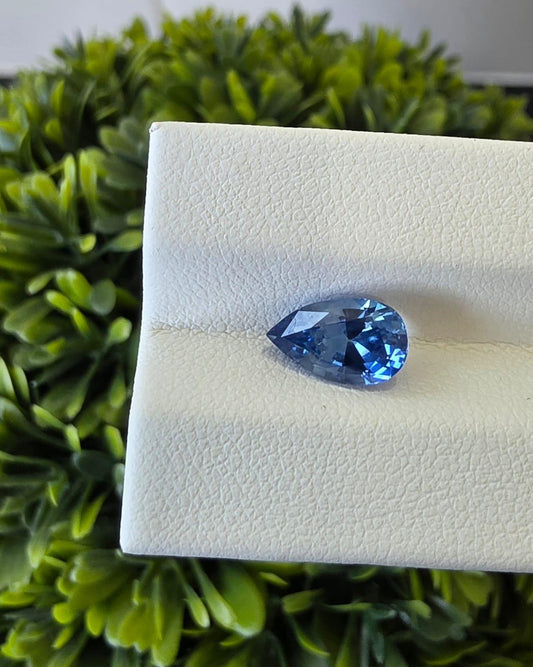 Ceylon Blue Sapphire: Pear Cut, 2.15 Carat, Unheated Sri Lankan Gemstone