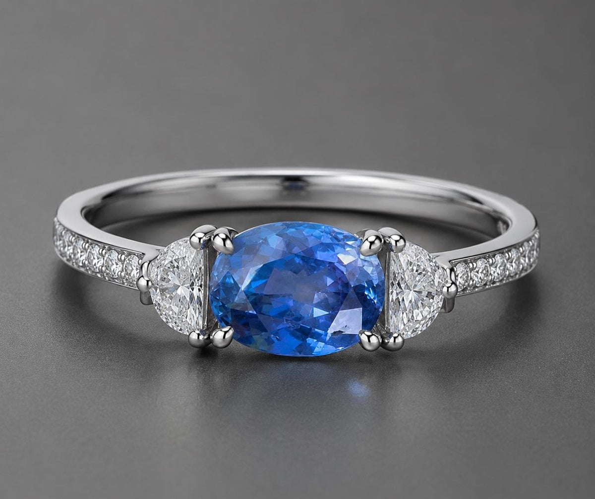 Natural Ceylon Blue Sapphire: 1.56 ct Oval Mixed Cut Gemstone From Sri Lanka