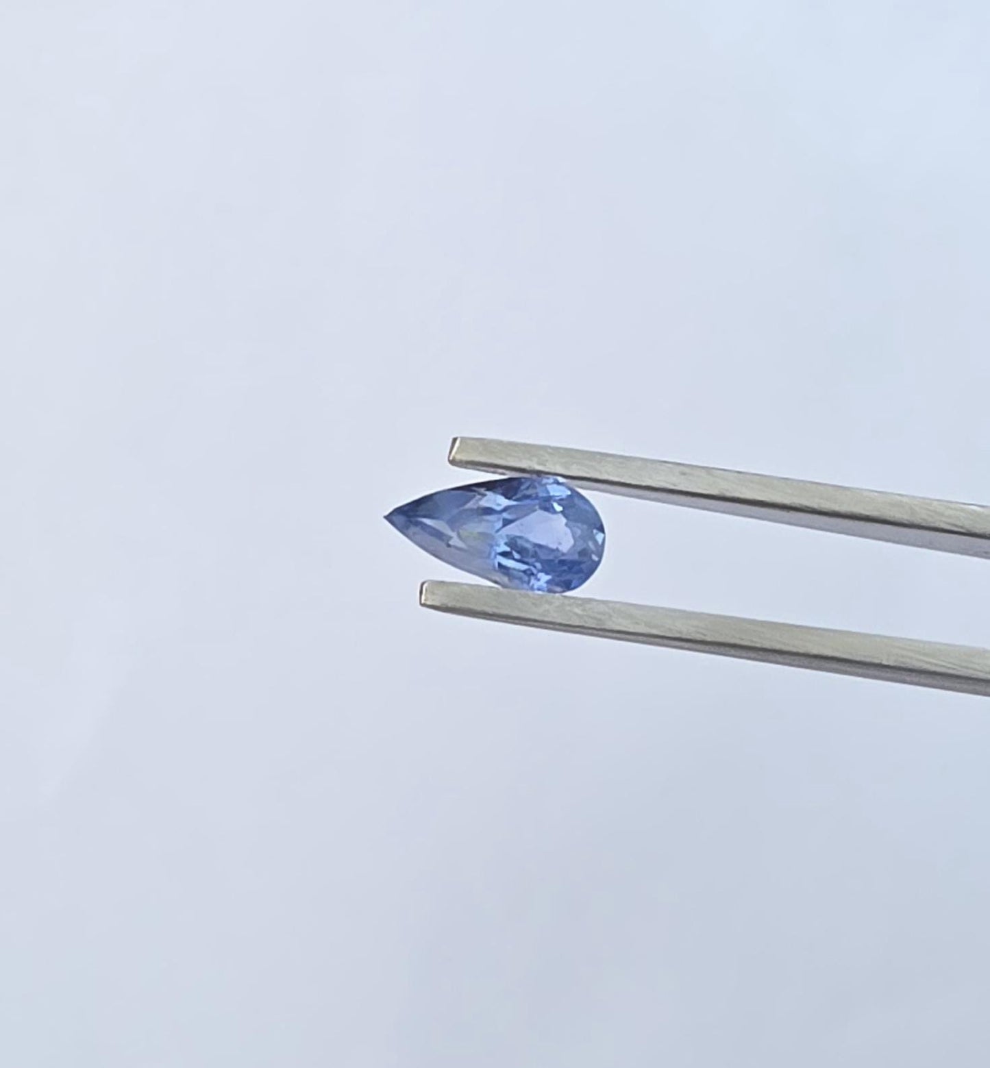 Ceylon Blue Sapphire: 1.41 crt, Non-Heated, Non-Treated, Pear Shaped, 10.04x5.20x3.69 mm From Sri Lanka