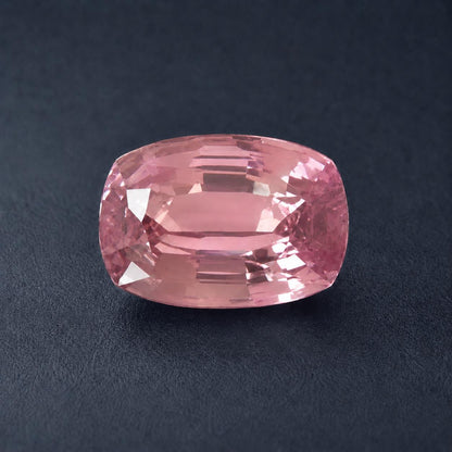 Natural Peach Sapphire: Sri Lanka, 2.93 crt, Cushion Cut, Eye Clean