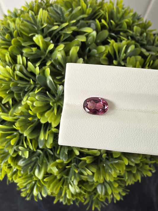 Ceylon Purplish Pink Spinnel-From Sri Lanka, 1.63 crt, Non-Heated, Non-Treated, Oval Cut, 9.01x6.24x3.78mm