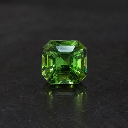 Natural Tsavorite Garnet: 2.03ct Vivid Green Step Cut (6.75x6.54x5.34mm)