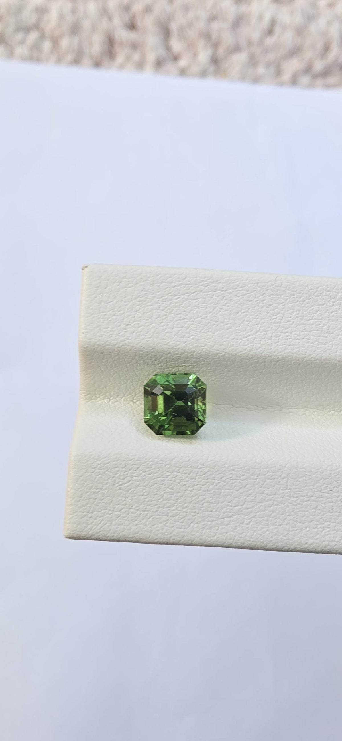 Natural Tsavorite Garnet: 2.03ct Vivid Green Step Cut (6.75x6.54x5.34mm)