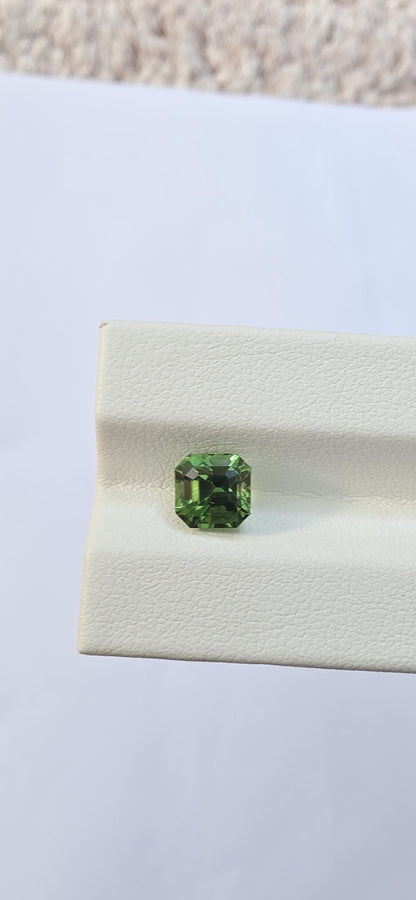 Natural Tsavorite Garnet: 2.03ct Vivid Green Step Cut (6.75x6.54x5.34mm)