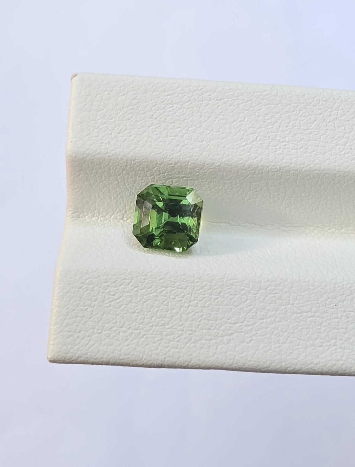 Natural Tsavorite Garnet: 2.03ct Vivid Green Step Cut (6.75x6.54x5.34mm)