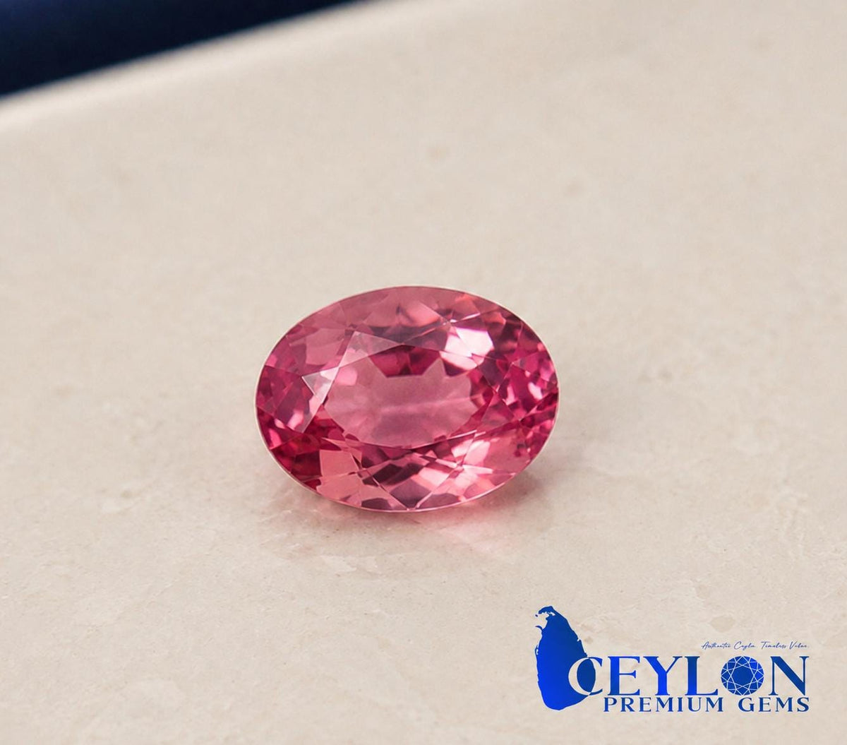 Ceylon Pink Spinnel : 0.82 crt, Non-Heated, Non-Treated, Oval Cut, 7.01 × 4.88 × 3.20 mm, From Sri Lanka.
