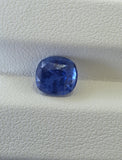 Natural Ceylon Blue Sapphire: 2.25 ct Cornflower Blue Cushion Cut (LGL Certified)
