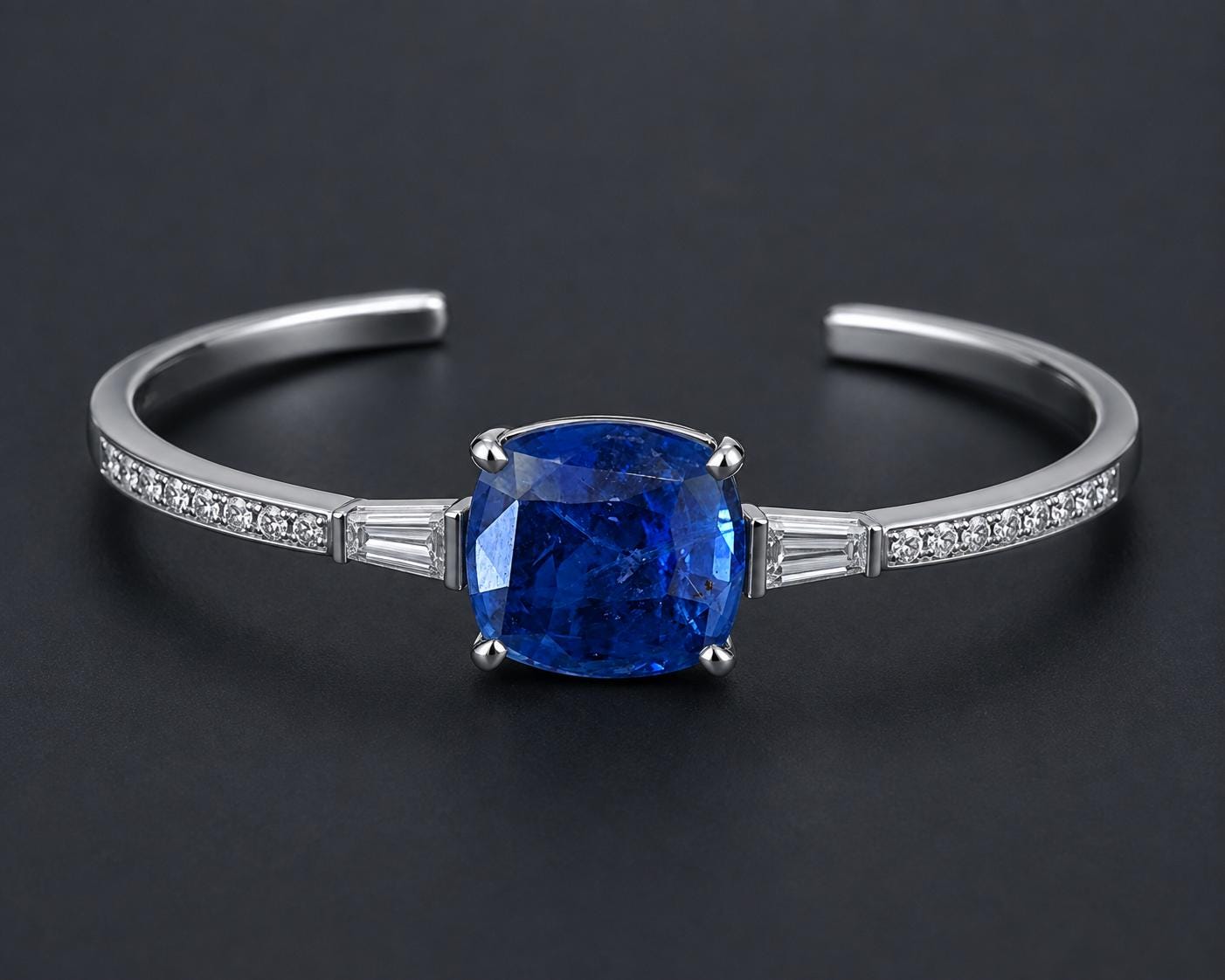 Natural Ceylon Blue Sapphire: 2.25 ct Cornflower Blue Cushion Cut (LGL Certified)