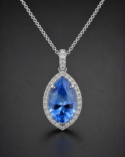 Ceylon Blue Sapphire: Pear Cut, 2.15 Carat, Unheated Sri Lankan Gemstone