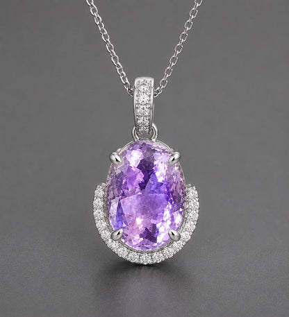Oval Ceylon Sapphire: Pinkish-Violet Lavender, 1.31ct, Unheated, Untreated, Sri Lanka