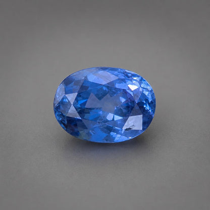 Natural Ceylon Blue Sapphire: 1.56 ct Oval Mixed Cut Gemstone From Sri Lanka