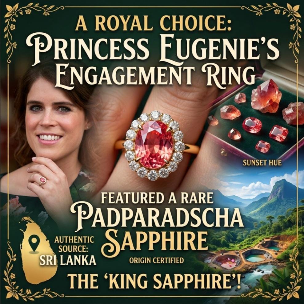 Natural Ceylon Padparadscha Sapphire – 1.05 ct Unheated Oval Cut (Sri Lanka)