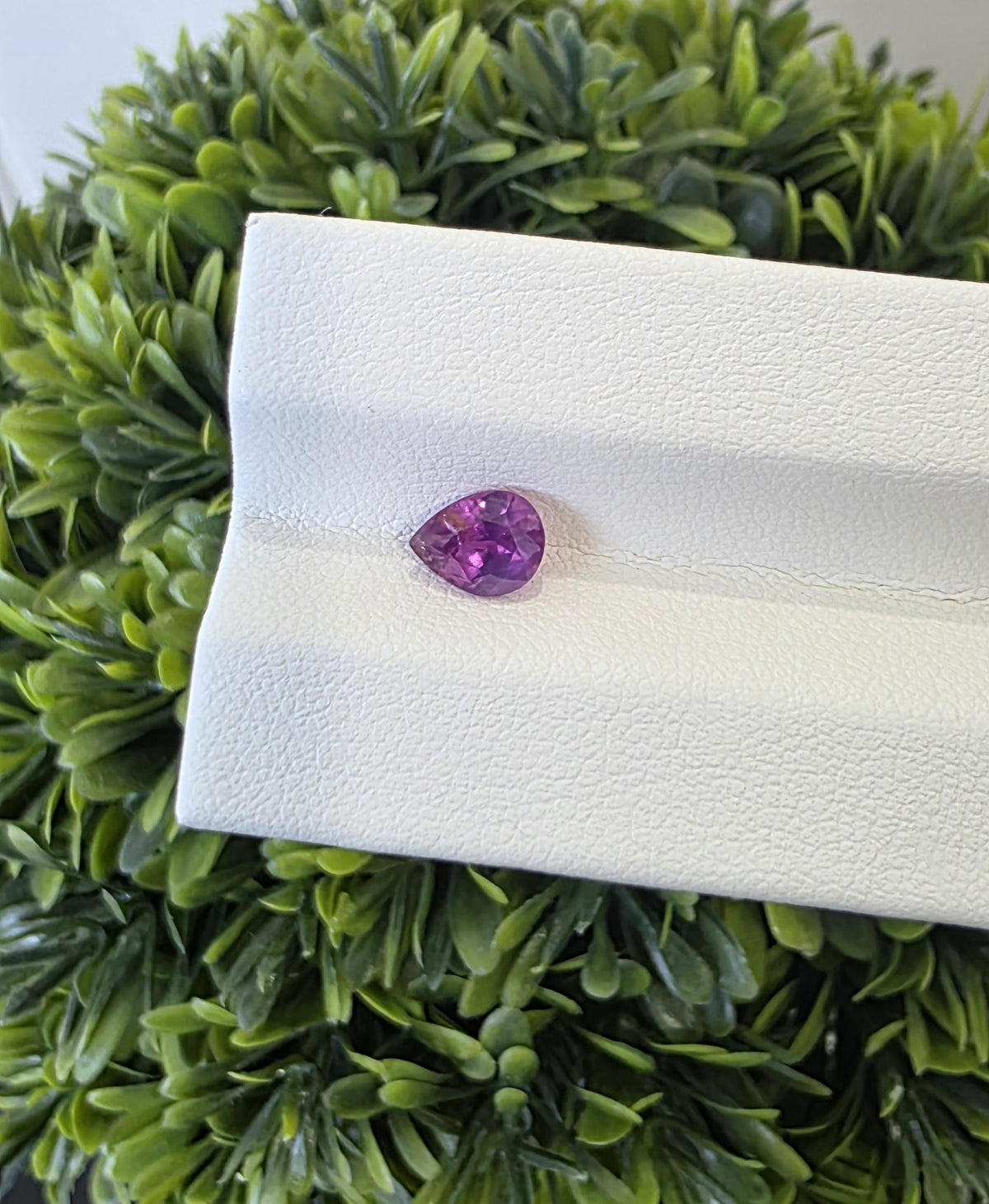 Ceylon Pink Sapphire: From Sri Lanka, 0.92 crt, Non-Heated , Non-Treated, Pear Shaped, 6.54 × 5.09 × 3.55 mm, Eye Clean