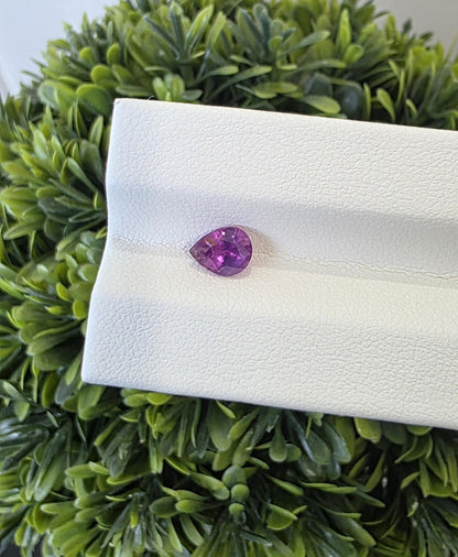 Ceylon Pink Sapphire: From Sri Lanka, 0.92 crt, Non-Heated , Non-Treated, Pear Shaped, 6.54 × 5.09 × 3.55 mm, Eye Clean