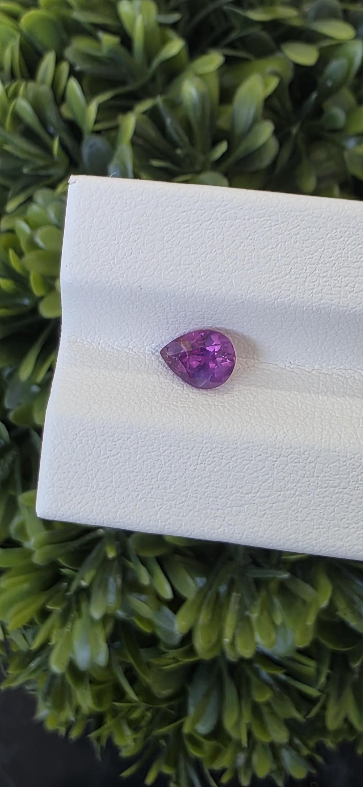 Ceylon Pink Sapphire: From Sri Lanka, 0.92 crt, Non-Heated , Non-Treated, Pear Shaped, 6.54 × 5.09 × 3.55 mm, Eye Clean