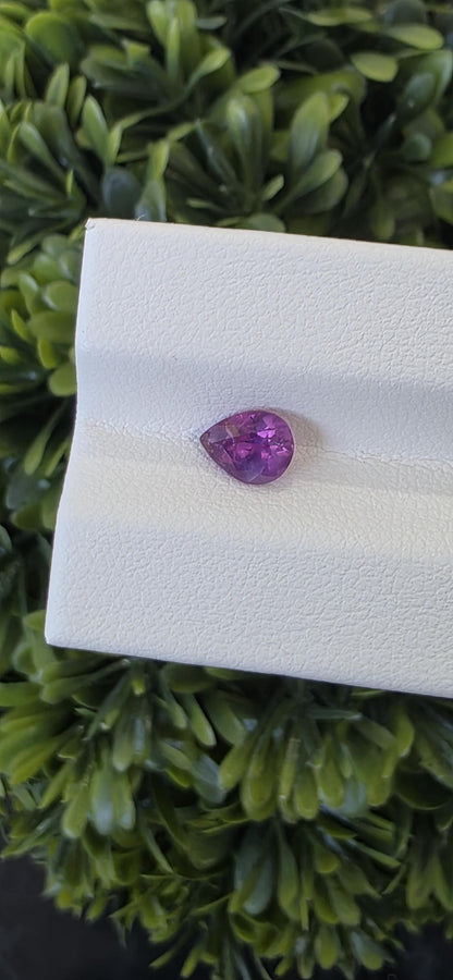 Ceylon Pink Sapphire: From Sri Lanka, 0.92 crt, Non-Heated , Non-Treated, Pear Shaped, 6.54 × 5.09 × 3.55 mm, Eye Clean
