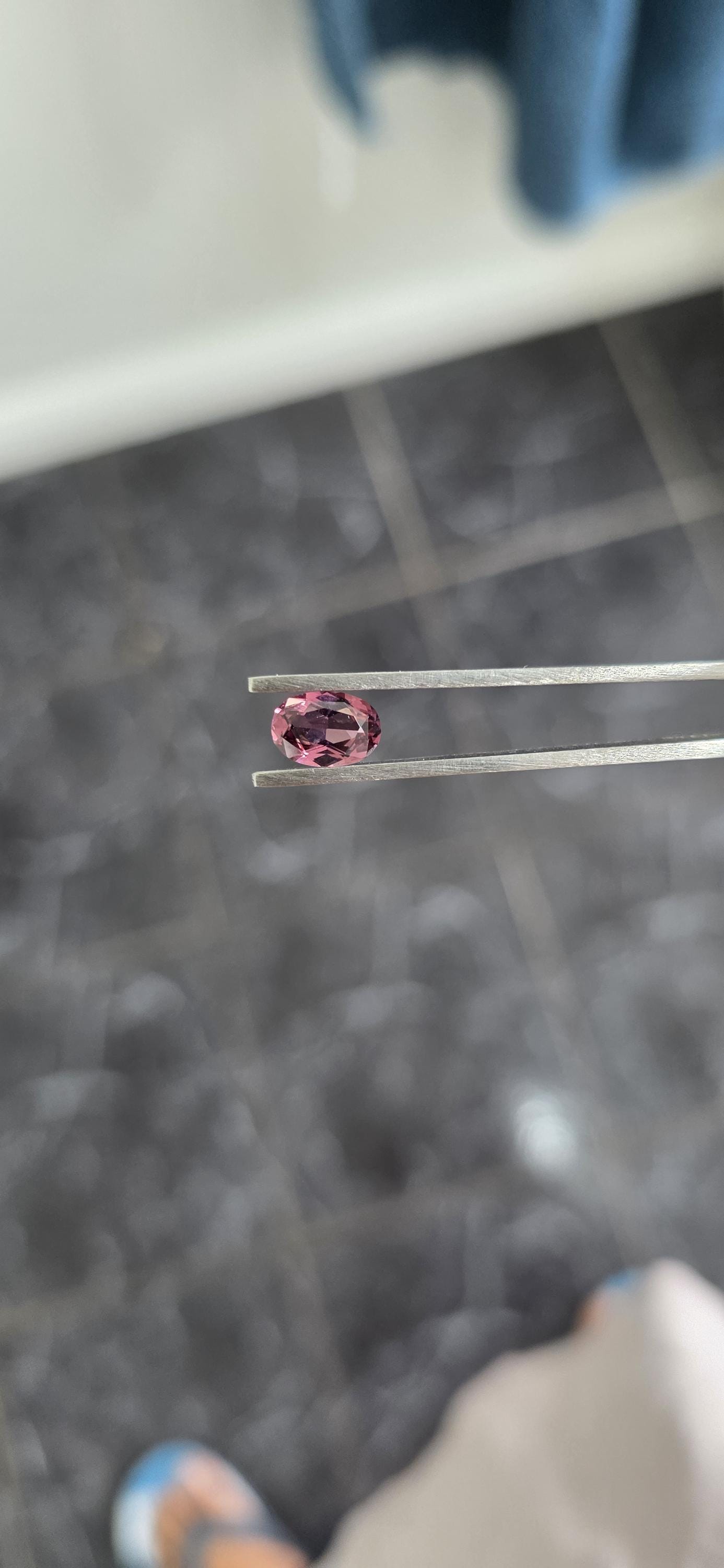 Ceylon Purplish Pink Spinnel-From Sri Lanka, 1.63 crt, Non-Heated, Non-Treated, Oval Cut, 9.01x6.24x3.78mm