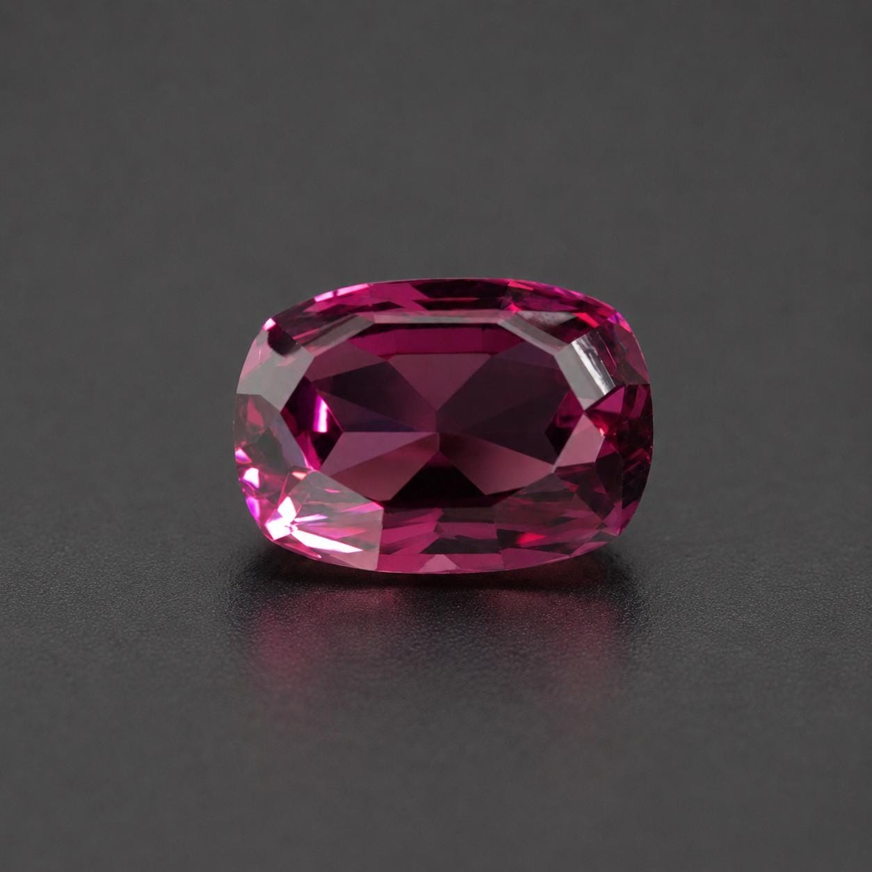 Ceylon Pinkish Purple Pyrope-Alamandine Garnet: 6.37 crt, Non-Heated, Non-Treated, Rectangulat Cushion Cut, 12.25x858x6.25 mm Loupe Clean