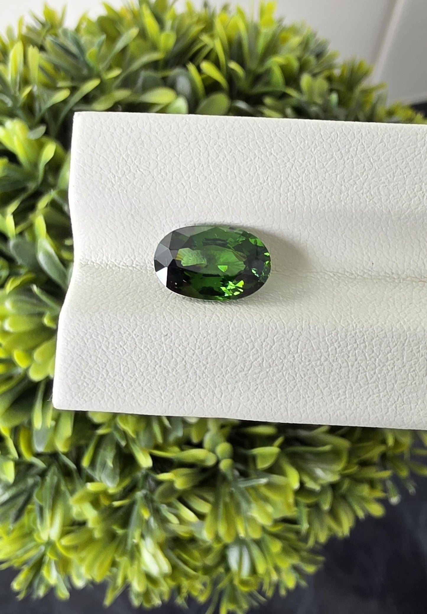 Ceylon Natutal Green Zircon: 3.72 crt, Non-Heated ,Non-Treated, 11.40 × 7.34 × 5.28 mm, Oval Shape, Eye Clean, From Sri Lanka.