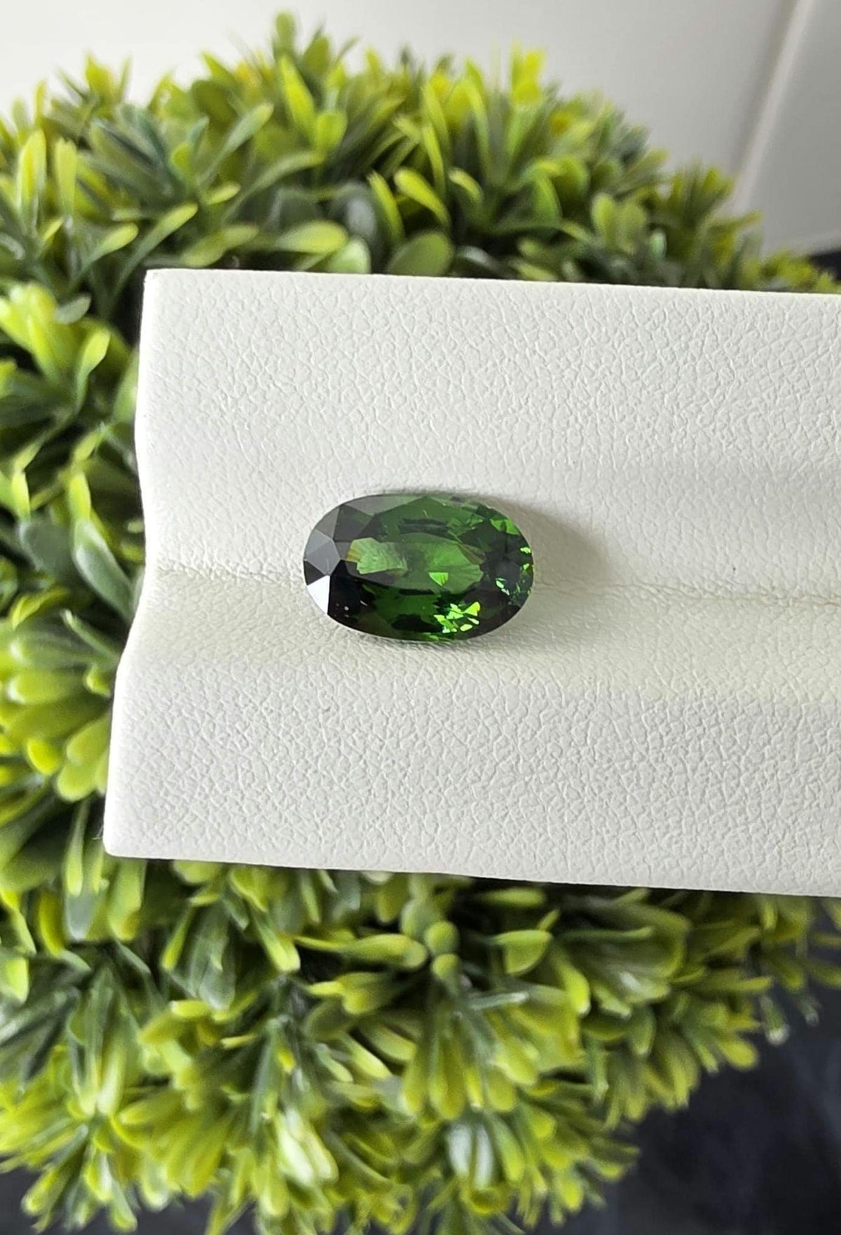 Ceylon Natutal Green Zircon: 3.72 crt, Non-Heated ,Non-Treated, 11.40 × 7.34 × 5.28 mm, Oval Shape, Eye Clean, From Sri Lanka.