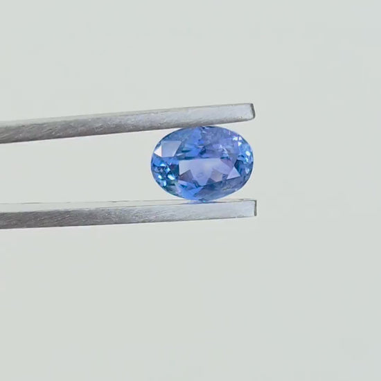Natural Ceylon Blue Sapphire: 1.56 ct Oval Mixed Cut Gemstone From Sri Lanka