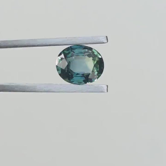 Natural Teal Sapphire – 2.61ct Oval Madagascar Gemstone, Unheated, Untreated